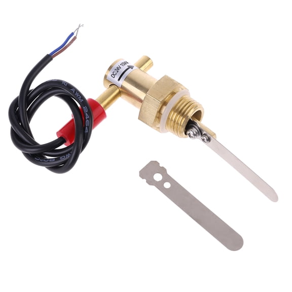 Acahhotxx Flow Switch, Professional G1/2" Water DN15 Liquid Flowing 10W Brass Body for