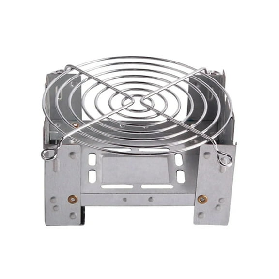 Acahhotxx Folding Stove, Foldable Stove Solids Camping Portable Stove Portable Backpacking Stove with Bracket Kits for Outdoor Cooking