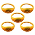 thumbnail image 1 of Acahhotxx Glow Bracelet, 5pcs LED Glow Bracelet Light Up Wristbands Flashing Wrist Bands Glow in Dark Party Supplies for Concerts Festival - Orange, 1 of 3