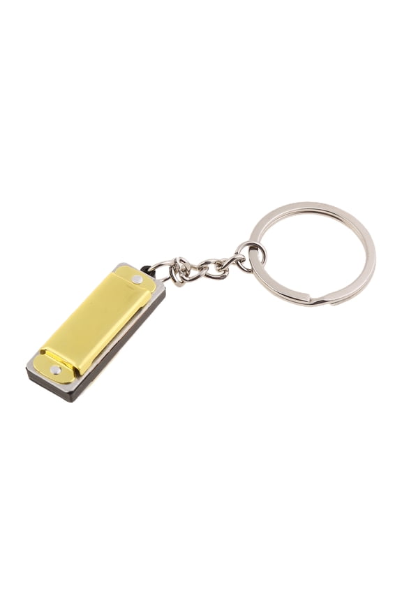 Harmonica Keychain, Colorful Harmonica Keychain Harmonica 8 Tone 4 Holes for Key Chain for Key 3.6 x1.2 x 0.8cm for Kids Toy