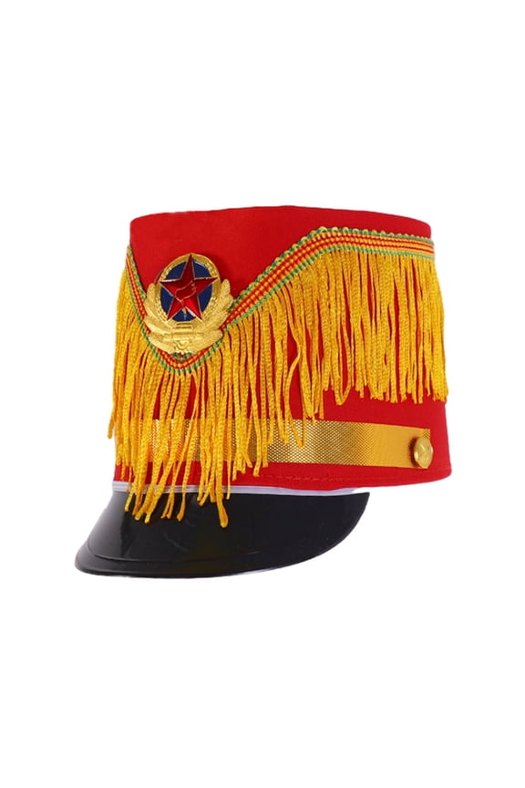 Hat, Halloween Marches Band Hat Drum Majors Hat for Kids Show Hat Model Show Halloween Party Taking Photo Supplies