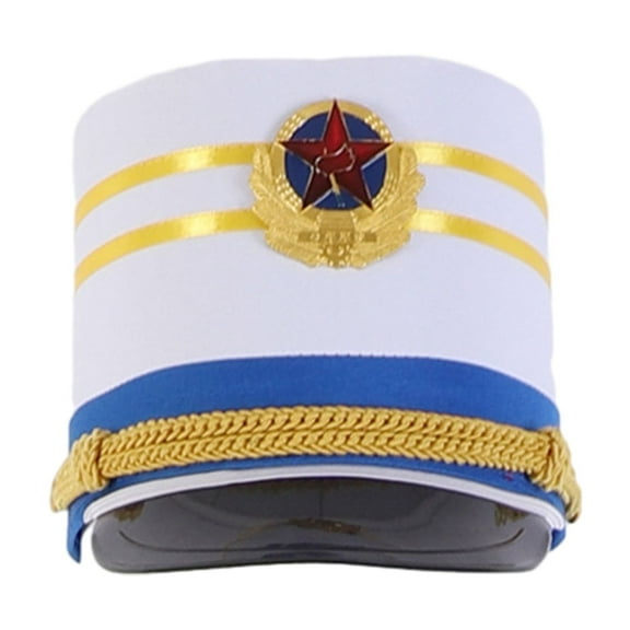 Acahhotxx Hat, Halloween Marches Band Hat Drum Majors Hat for Kids Show Hat Model Show Halloween Party Taking Photo Supplies