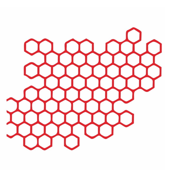 Acahhotxx Honeycomb Sticker, Highs Visibility Warning Stickers Hexagon Honeycomb Decals Self Adhesive Sticker Decorations for Motorbike Car