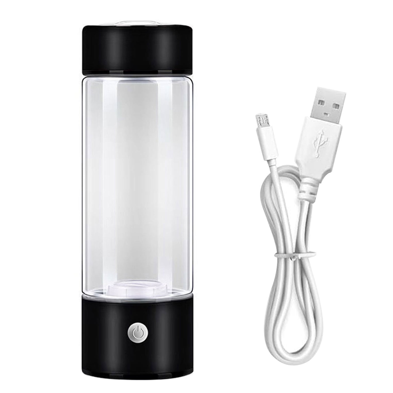 Acahhotxx Hydrogen Bottle, Water Cup Hydrogen-Rich Water Cup Water Generator Glass for - Black