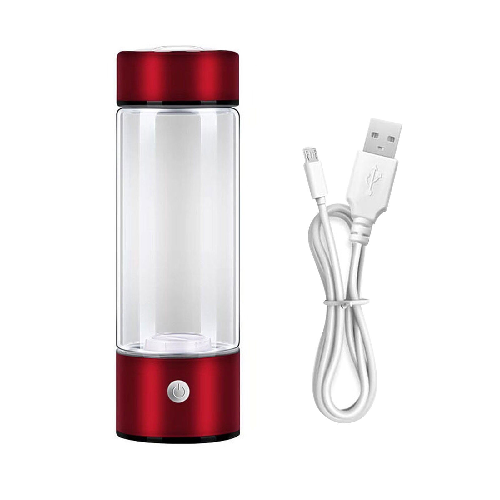 Acahhotxx Hydrogen Bottle, Water Cup Hydrogen-Rich Water Cup Water Generator Glass for - Red