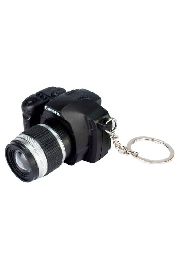 Key Chain, LED Keychain Camera Light Up Handheld Flashing for Key Toy Realistic DSLR Kids Gadge