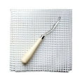thumbnail image 1 of Acahhotxx Latch Hook, Pattern Rug Hooking Canvas Wooden Bent for Hook Tool for - White, 1 of 3