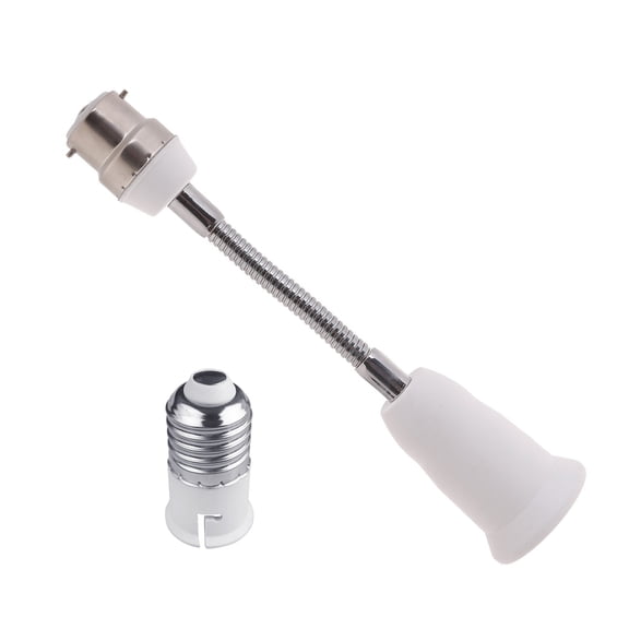 Acahhotxx Lights Socket, B22 to E27 Extender Light Holder Adapter 360 Adjustable Extension LED Lamp Base Bulb Socket Adapter Adjustable Lamp