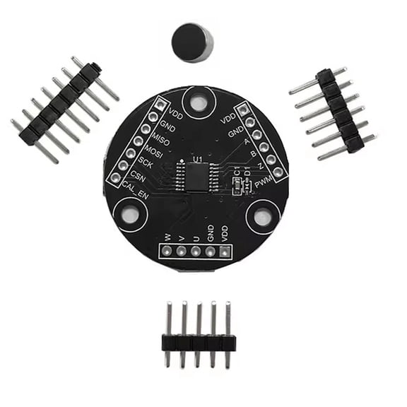 Acahhotxx Magnetic Encoder, Mt6826s Precise Magnetic Encoders Highly-Speed Magnetic Encoders Sensors Module For Robotics Automation Control