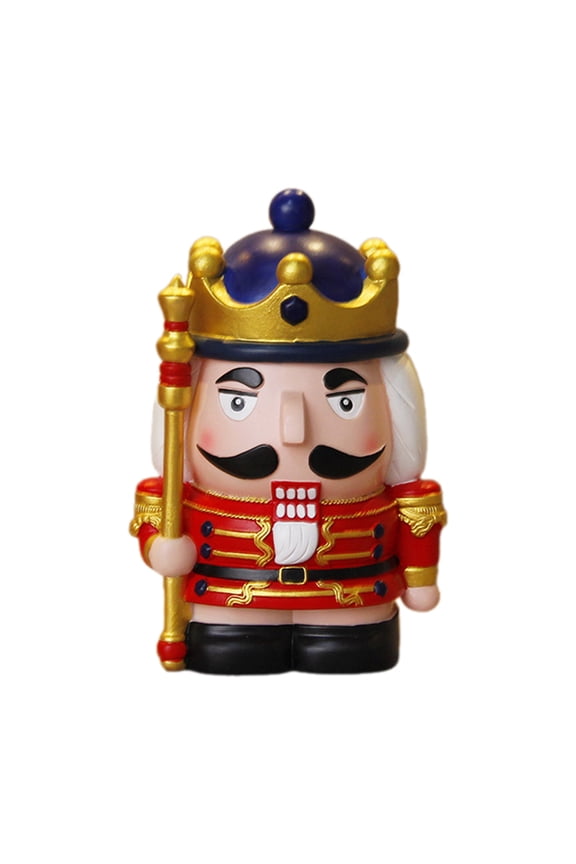 Money Banks, Christmas Nutcrackers Resin Figure Coin Banks Festives Holiday Decorative Money Saving Toy for Kids - C