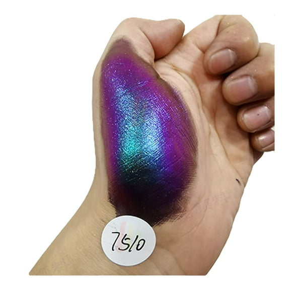 Acahhotxx Nail Art Sticker, Color Shifting Changing Powder Metallic Paint Dry Pigment for Epoxy Resin Craft Jewelry Making Toning - 10