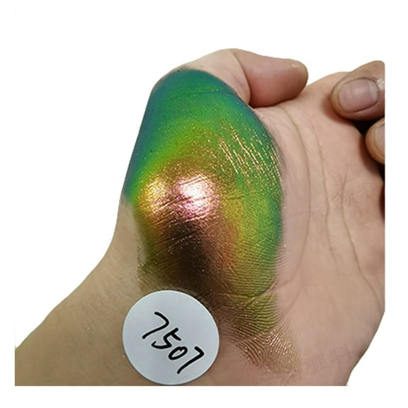 Acahhotxx Nail Art Sticker, Color Shifting Changing Powder Metallic Paint Dry Pigment for Epoxy Resin Craft Jewelry Making Toning - 7