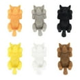 thumbnail image 1 of Acahhotxx Papa cat wine glass marker, 6Pcs Silicone Lying for Cat Shape Wine Glass Markers Cup Distinguisher Drink Cha, 1 of 3