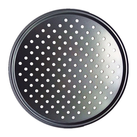 Acahhotxx Pizza Pan, 9/10/11/ Baking Pizza with Hole Carbon Steel Nonstick Kitchen Cooking