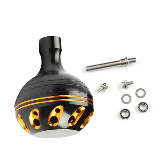 Acahhotxx Power Knob, Spinnings Reels Power Knob Metal Fishing Line Wheel Handle Knob Grip Aluminum Alloy Fishing Handle Knob