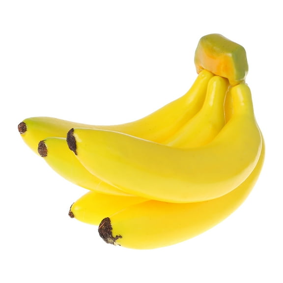 Acahhotxx Realistic Artificial Banana Bunch Fruit Fake Display Decorative