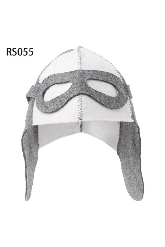 Sauna Hat, Wool Felt Sauna Hat Heat Russian Banya For Bath House for Head for Prot - RS055