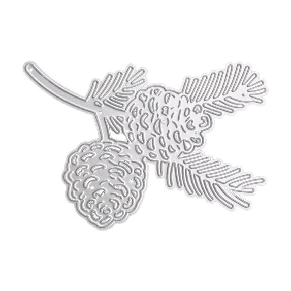 Acahhotxx Scrapbook Stamp, Christmas Pine Cones Metal Cutting Dies Stencil Scrapbooking Album Paper - 1736