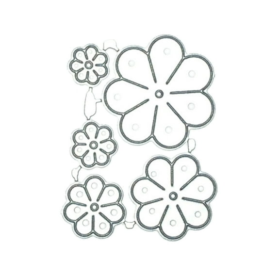 Acahhotxx Scrapbook Stamp, Flowers Metal Cutting Dies Stencil Scrapbook Album Paper Card Template Mold