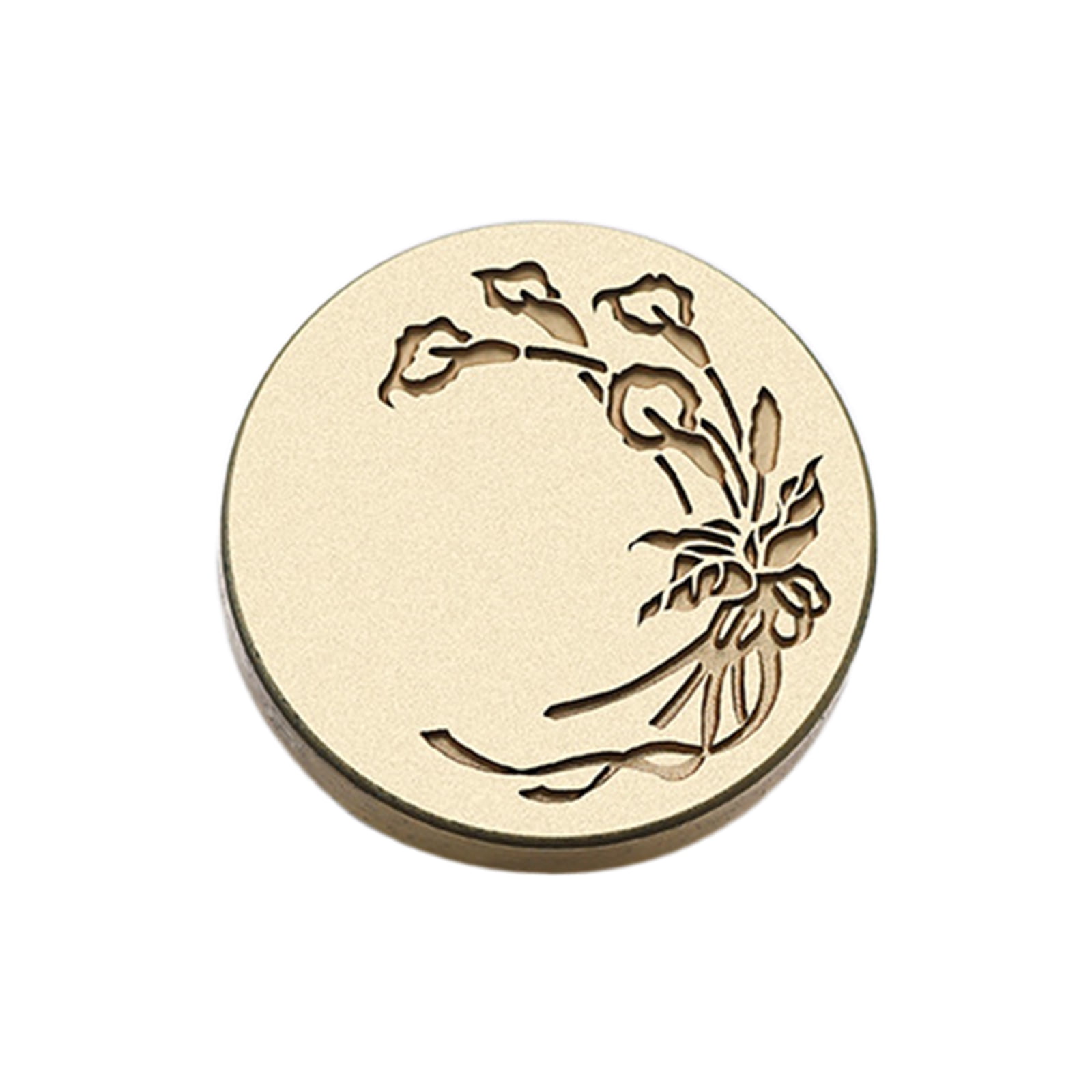 Acahhotxx Sealing Stamp, Scrapbooking Decorative Stamp Head, Flower ...