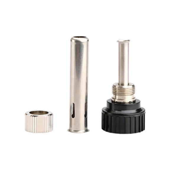 Acahhotxx Soldering Iron, 1Set Socket+Nut+Electric Wood Head,Soldering Station Iron Handle Accessories for 936 Iron head Cannula Iron Tip Bushing
