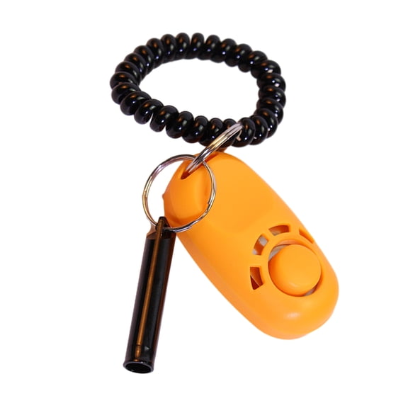 Acahhotxx Sound Toys, Pet Training Clickers with Keyring Dog Training Clickers Combo for Behavioral Training - Orange