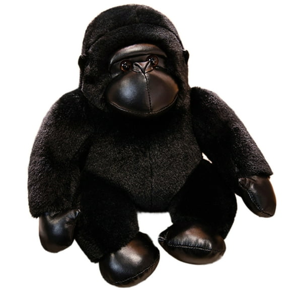 Acahhotxx Stuffed Toys, Realistic Monkey Plush Pillow Plush Animal Pillow,Soft Black Furry Monkey Plush Cushions for Adult Kids