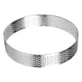 thumbnail image 1 of Acahhotxx Tart Rings, Circular French Dessert Stainless Steel Perforated Fruit Pie Cake Mold Kitchen Baking Moulds, 1 of 3