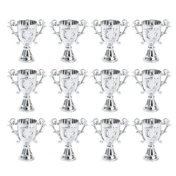 Acahhotxx Trophies Cup Candy Box for Sports Wedding Birthday Cup Candy Jar Cookie Container Trophies Centerpieces 12PCS