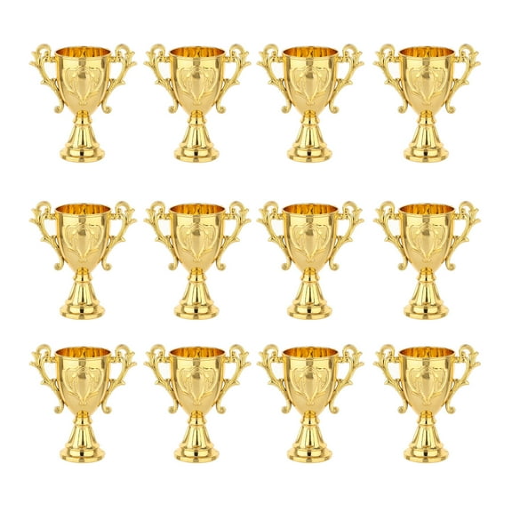 Acahhotxx Trophies Cup Candy Box for Sports Wedding Birthday Cup Candy Jar Cookie Container Trophies Centerpieces 12PCS