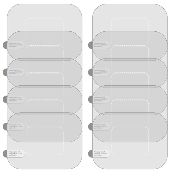 Acahhotxx Windshield Film, Electrostatic Windshield Film For Dashcam Camera Scratchresistant Mounting Stickers Easy Installation 10pcs