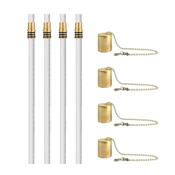 Acahhotxx Wine Bottle, Wine Bottle Lamp and Oil Lamp Wicks Set for Making Wine Bottle Lamp, Garden Torches, Wine Bottle Light, Home Decoration - 4 Piece Set