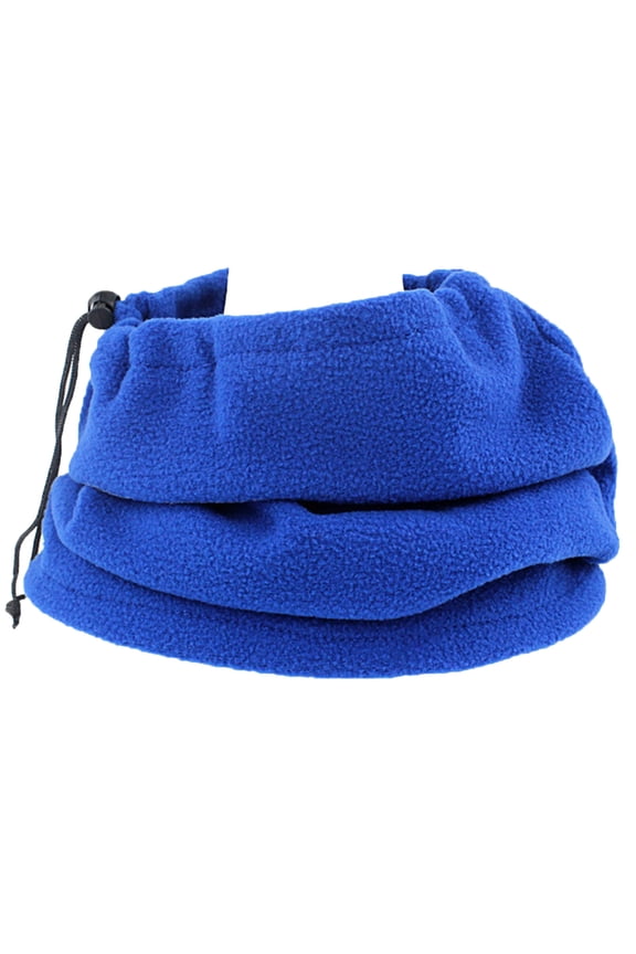 Winter Scarf, Unisex Winter Faux Fleece Neck Gaiter Warmer Drawstring Windproof Face Cycling Multifunctional Scarf Tube