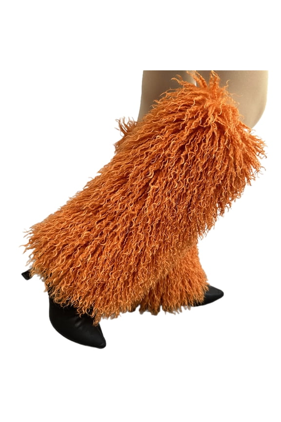 Women Socks, Women Fall Winter Furry Leg Warmers Calf Socks Cuffs Solid Color Fuzzy Plush Foot Warming