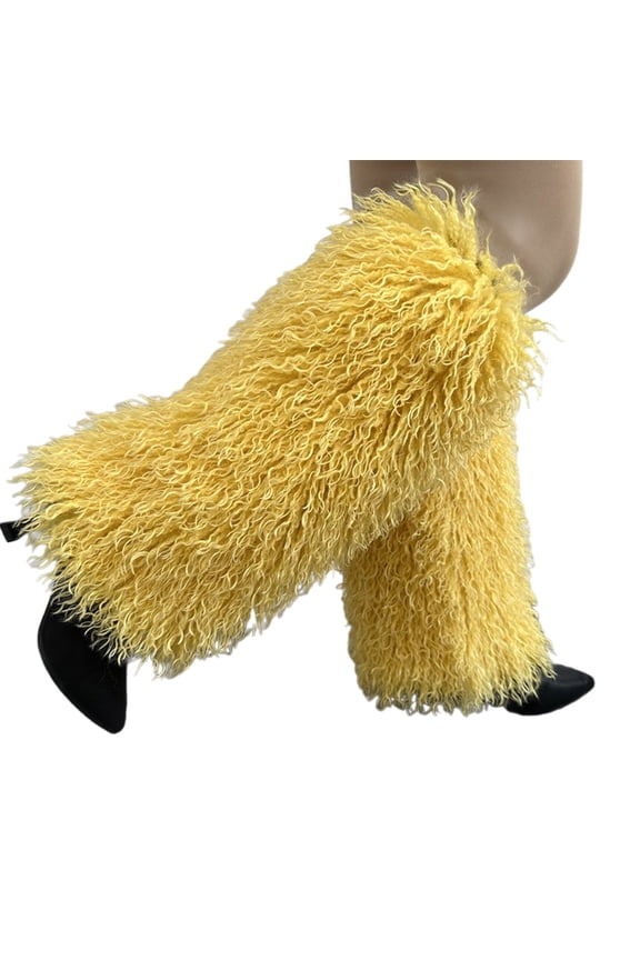 Women Socks, Women Fall Winter Furry Leg Warmers Calf Socks Cuffs Solid Color Fuzzy Plush Foot Warming