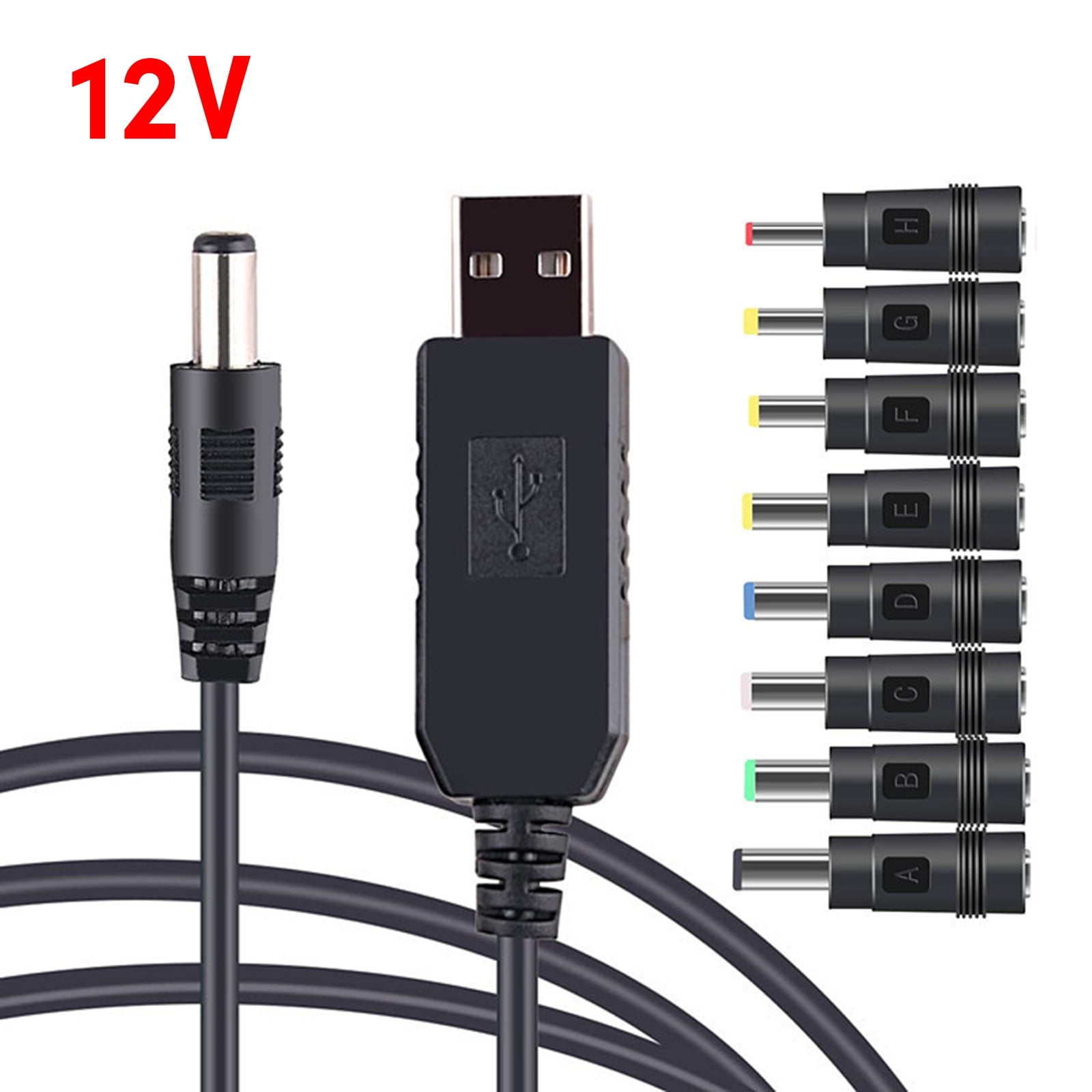 Acahhotxx booster Line, USB to Power Cable USB to 8PCS Charging Cable ...