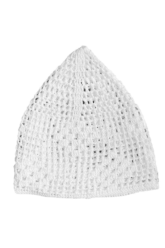 knitted hat, Knitted Turban Hat for Men Breathable Kufi Prayer Hat Ramazan Hijabs Skull Hat Arabian Skull Hat