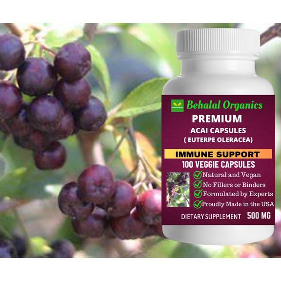 Acai 100 Quick Release Capsules - 500mg Per Capsule