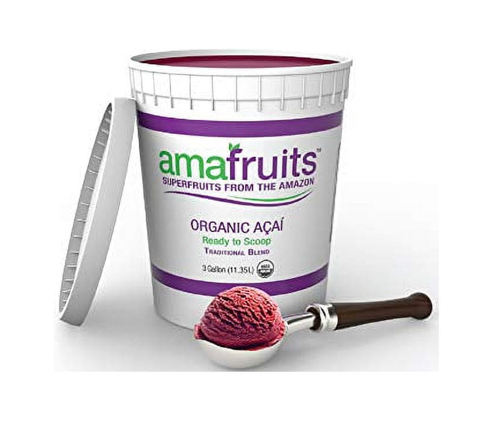 Acai Berry Frozen Sorbet/USDA Organic/Antioxidant Rich Superfruit / 3