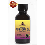 Acai Berry Oil Unrefined Organic Virgin Cold Pressed Pure Glass Bottle 1.0 oz