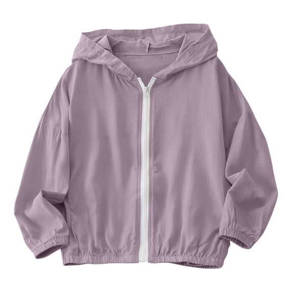 Acaics Girls Rain Jacket Waterproof lined Hooded RainCoats Windbreaker Size 3-16Y.