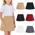 thumbnail image 1 of Acaics Girls' School Uniform Pleated Skirt with Lining to Prevent Exposure, Lightweight Active Skirt, Sizes for Ages 2–17, 1 of 8