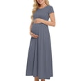 Acaics Short Sleeve Maternity Dress for Women Ruched Pregnancy Bodycon — free download