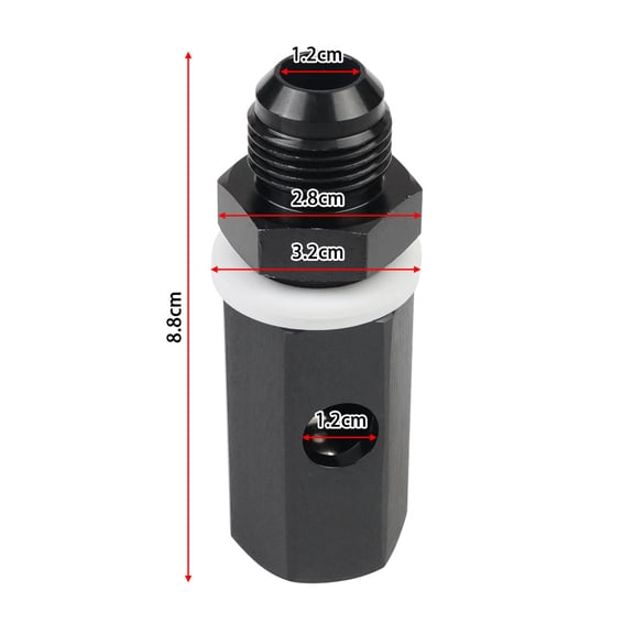 Acaige 10AN Male Fuel Cell Tank Vent Valve Prevent Fuel Leakage