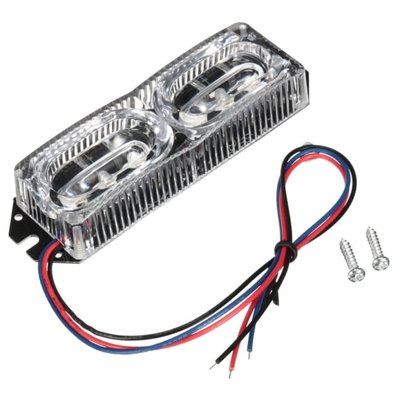 Acaige 12V Motorcycle Brake Turn Signal Blue Warning Tail Stop Strobe Flash Emergency Light