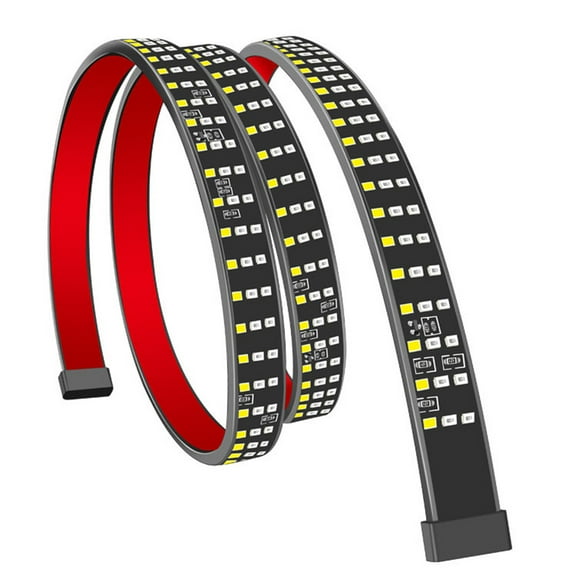 Acaige 48" 3 Row 378-LED Truck Strip Tailgate Light Bar Reverse Brake Tail Signal Lamp