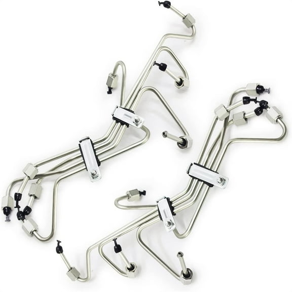 Acaige 8 Fuel Injection Lines For Ford 6.9L 7.3L IDI Diesel 1983-1994 F-Series Trucks