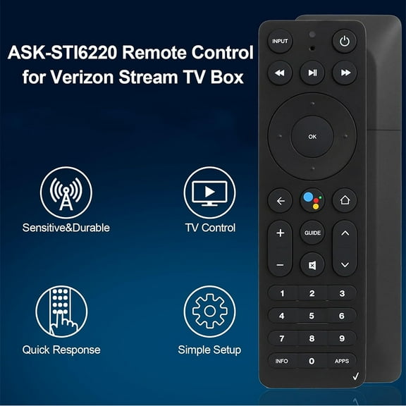 Acaige Ask-Sti6220 Remote Control Fit For Verizon Stream Tv