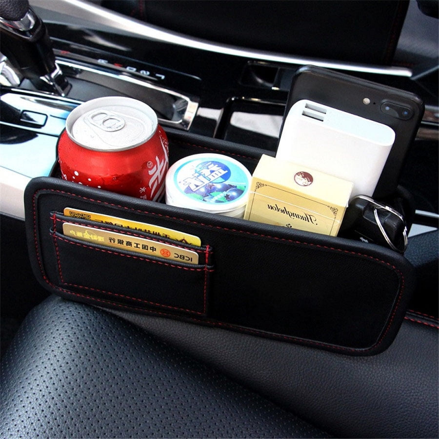 Acaige Car Seat Storage Box Seat Crevice Storage Box Bag Case For Books/Phones/Cards/Cigarette /Coins/Glove