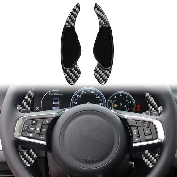 Acaige Carbon Fiber Steering Wheel Shift Paddle Shifter For Jaguar Xe Xf Xel F-Type F-Pace